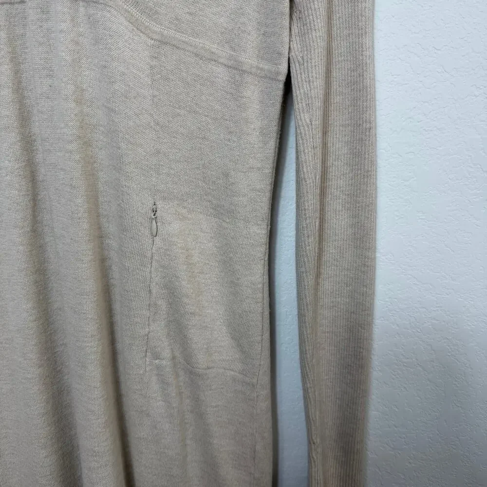 Athleta Innsbrook Sweater Dress Women's XL Cream Knit Long Sleeve Cozy